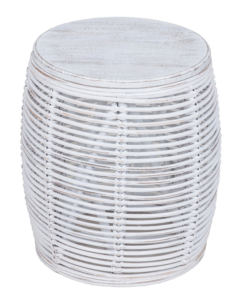 Java Stool White