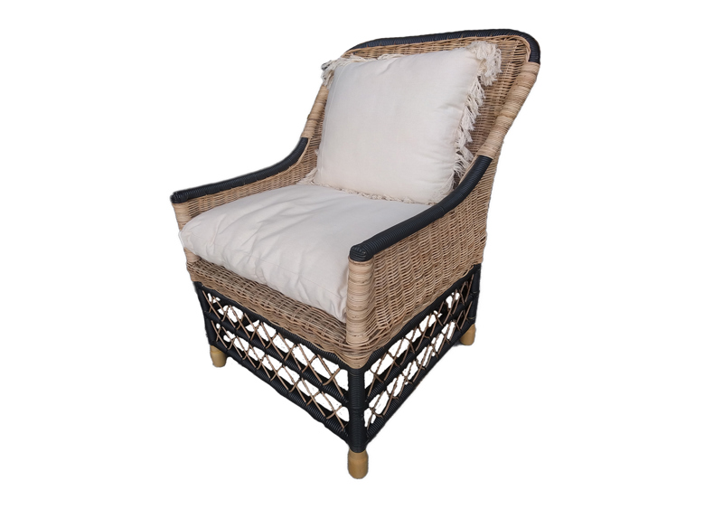 Coastal Chair 2 Tone Black / Natural